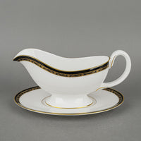 ROYAL WORCESTER Odette Gravy Boat & Stand