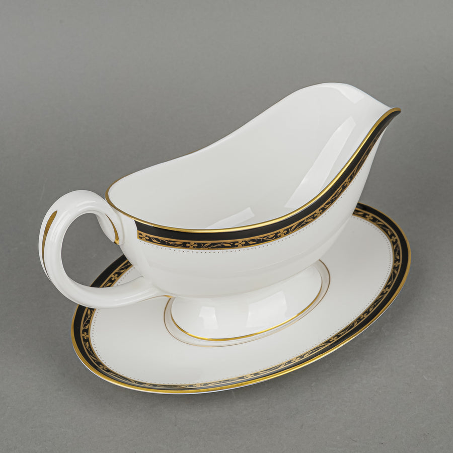ROYAL WORCESTER Odette Gravy Boat & Stand