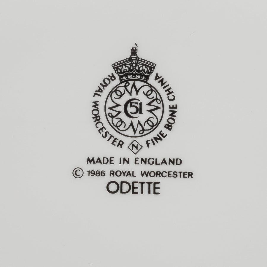 ROYAL WORCESTER Odette Gravy Boat & Stand