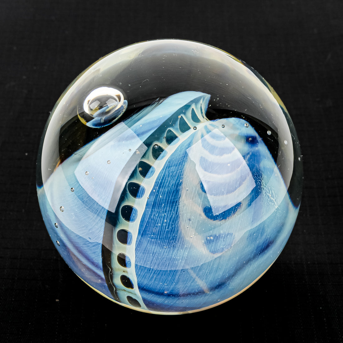 ROBERT EICKHOLT Art Glass Reptile Series Paperweight