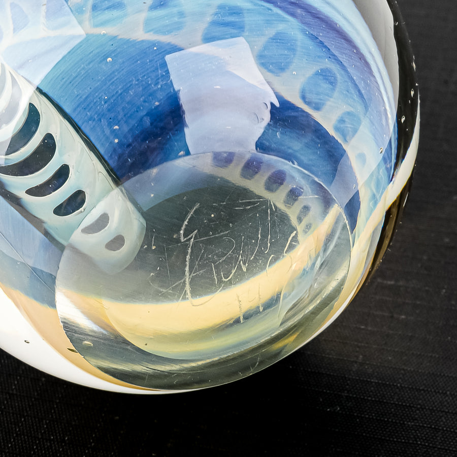 ROBERT EICKHOLT Art Glass Reptile Series Paperweight