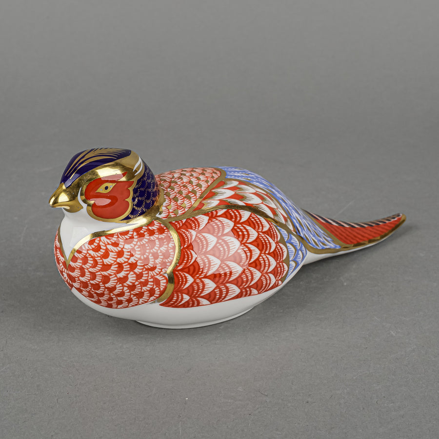 ROYAL CROWN DERBY Paperweight Pheasant