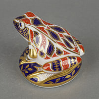 ROYAL CROWN DERBY Paperweight Frog