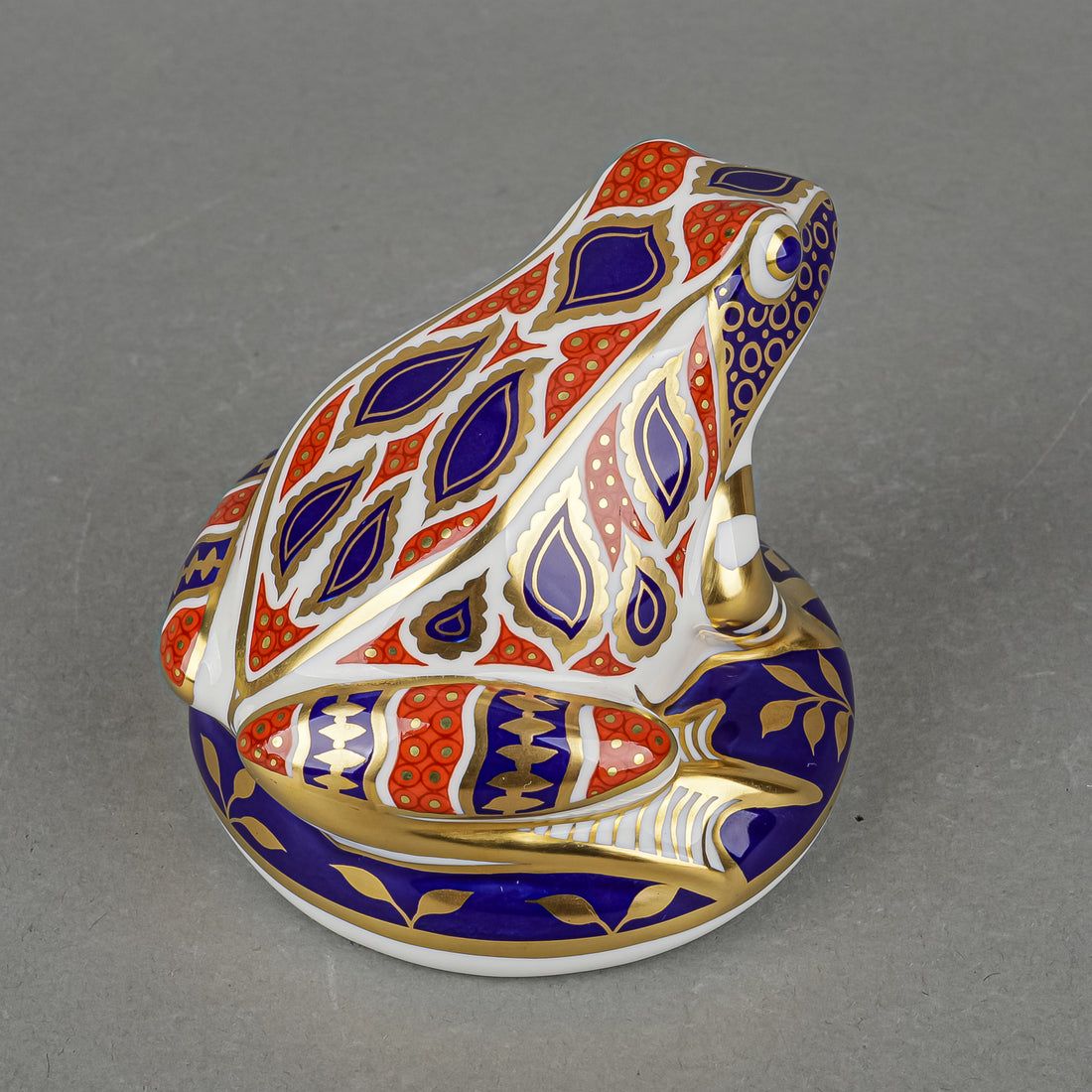 ROYAL CROWN DERBY Paperweight Frog