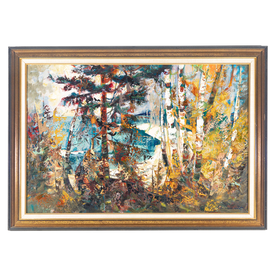 John Saarniit (Canadian 1909-       1982) Forest Landscape