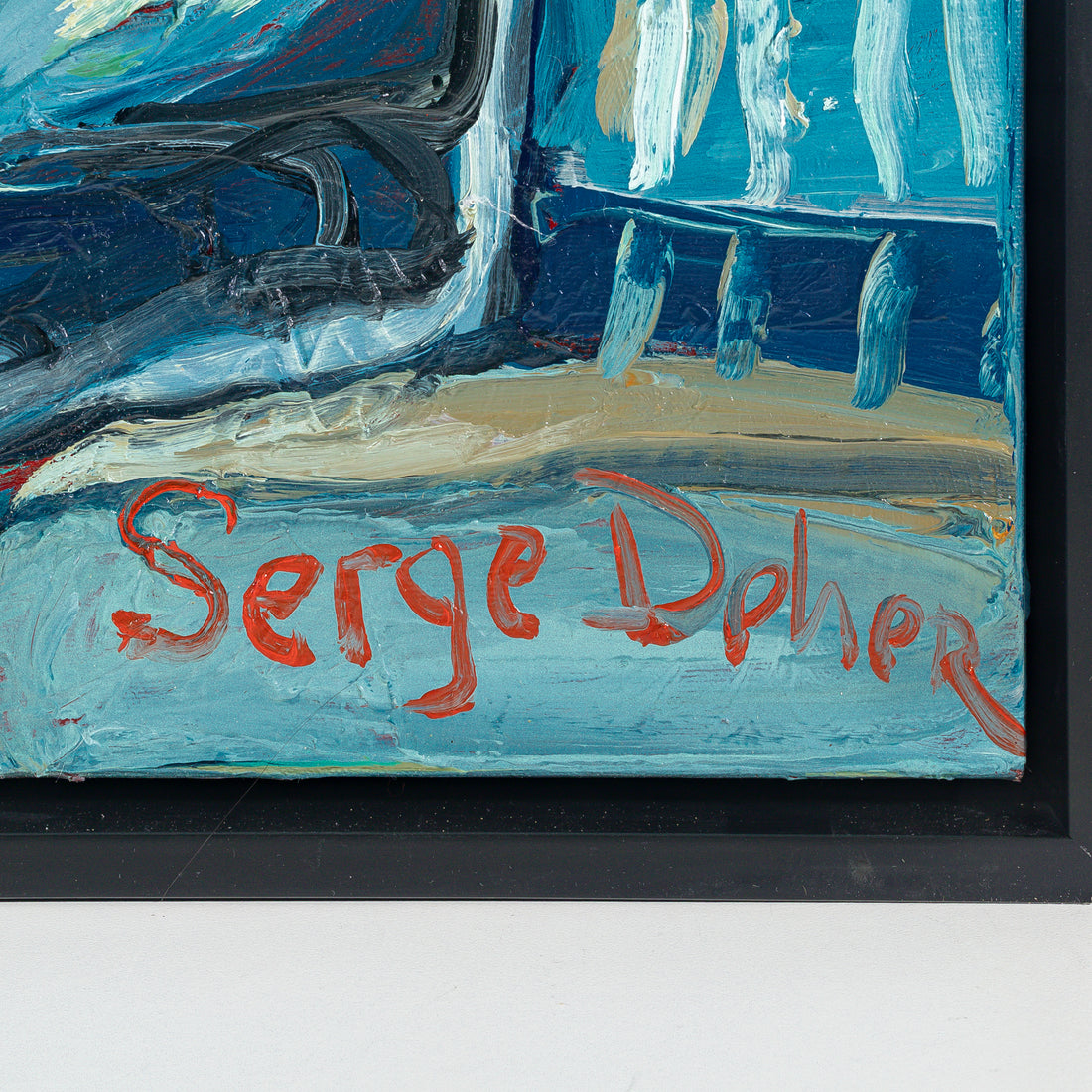 Serge Deherian (Canadian 1955)  "Figures Resting In Space"