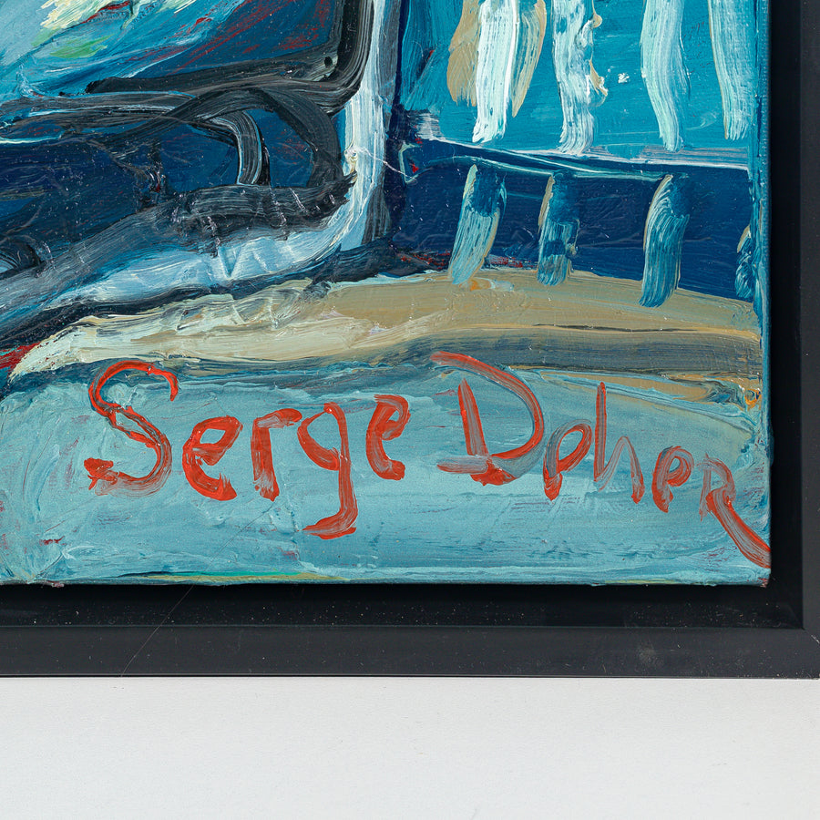 Serge Deherian (Canadian 1955)  "Figures Resting In Space"