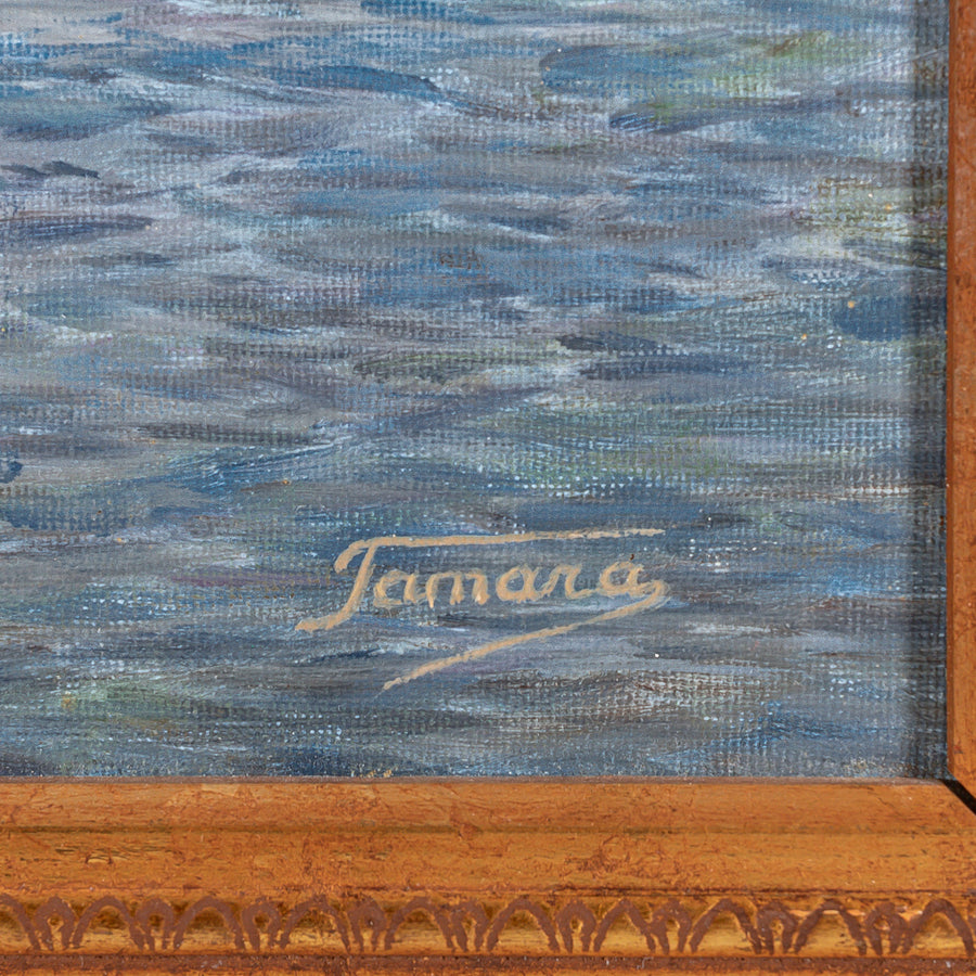 Tamara - Cityscape of St. Petersburgh Oil On Board