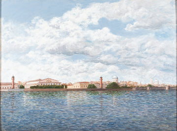 Tamara - Cityscape of St. Petersburgh Oil On Board