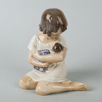 ROYAL COPENHAGEN Figurine Girl With Doll 1938