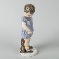 ROYAL COPENHAGEN Figurine Boy With Teddy Bear 3468