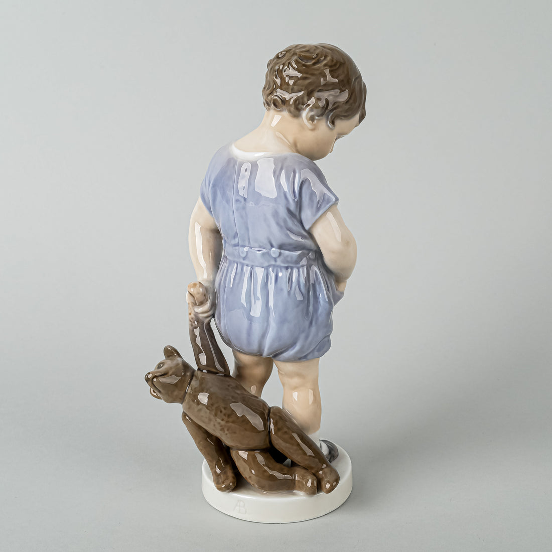 ROYAL COPENHAGEN Figurine Boy With Teddy Bear 3468