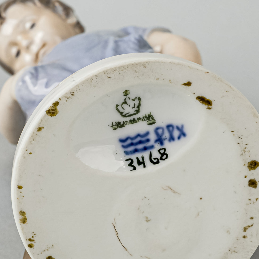 ROYAL COPENHAGEN Figurine Boy With Teddy Bear 3468