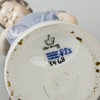 ROYAL COPENHAGEN Figurine Boy With Teddy Bear 3468