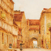 Arthur George Bell (British 1849-1916) Village Street Scene