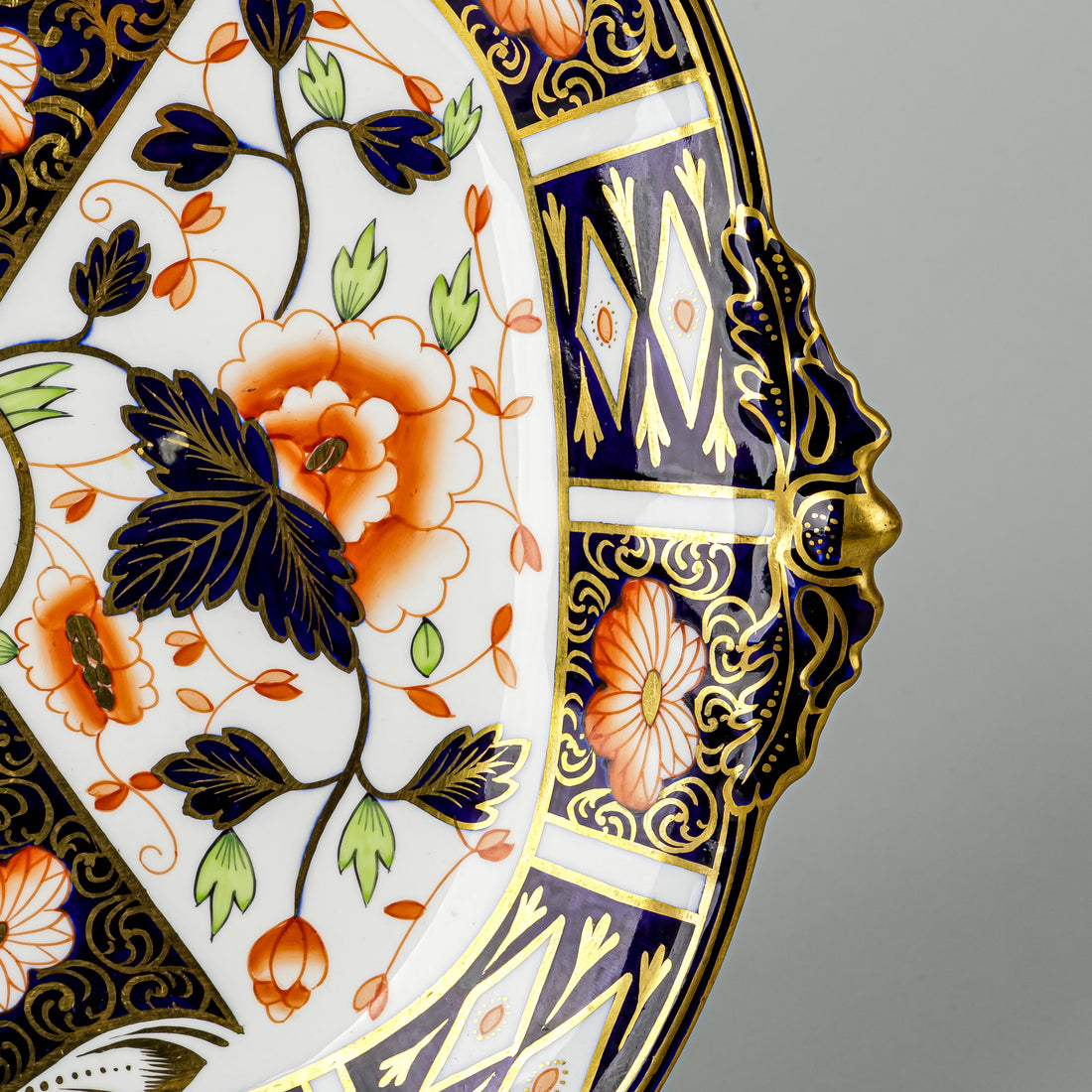 ROYAL CROWN DERBY Imari 9571 Cake Plate W11"xD9.25"