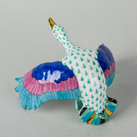 HEREND Figurine Wild Duck 15622 Fishnet Green