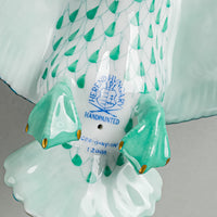 HEREND Figurine Wild Duck 15622 Fishnet Green