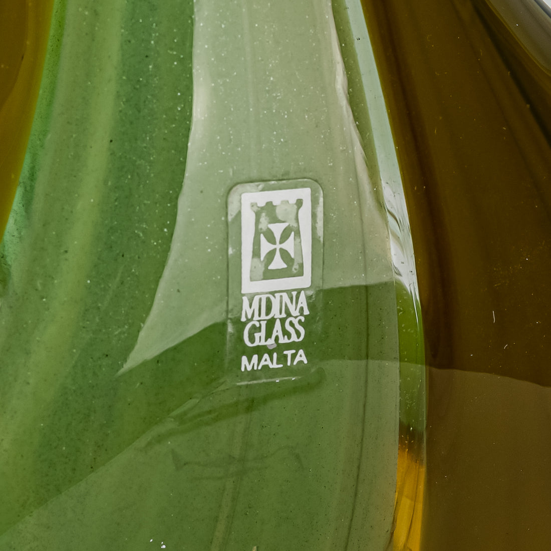 MDINA GLASS Art Glass Vase Sculpture Polychrome