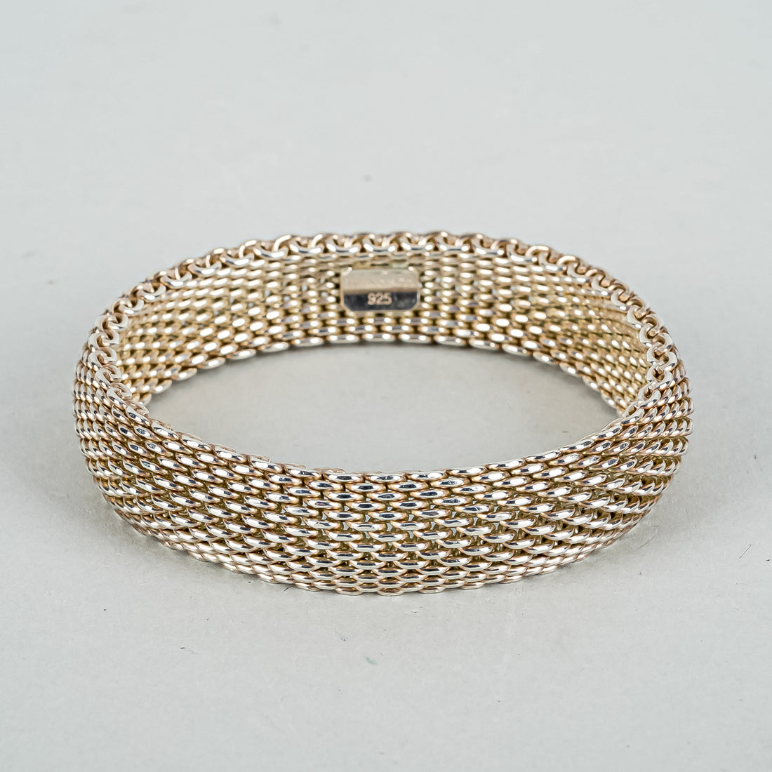 TIFFANY & CO Sterling Somerset Mesh Weave Bracelet