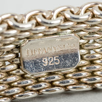 TIFFANY & CO Sterling Somerset Mesh Weave Bracelet
