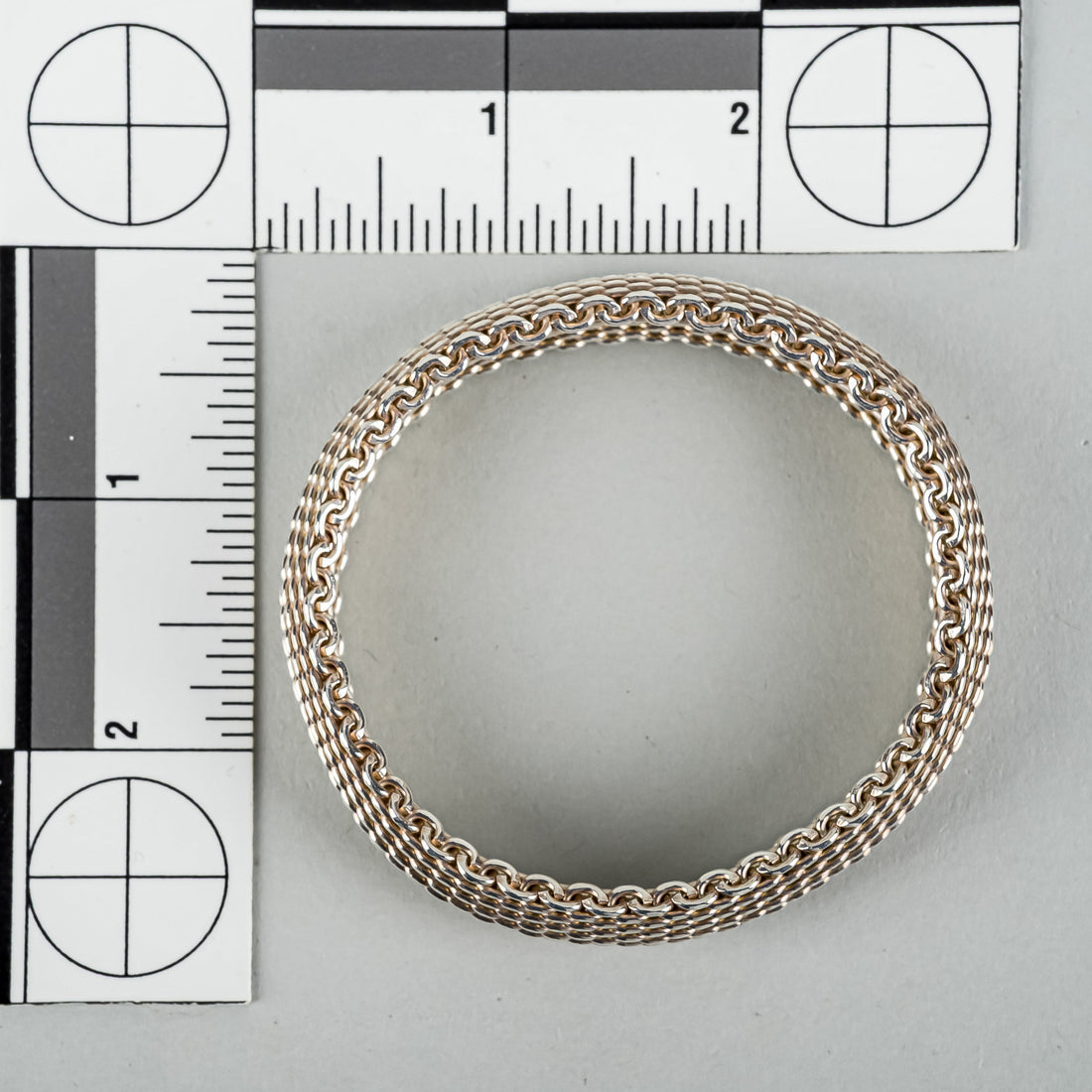 TIFFANY & CO Sterling Somerset Mesh Weave Bracelet