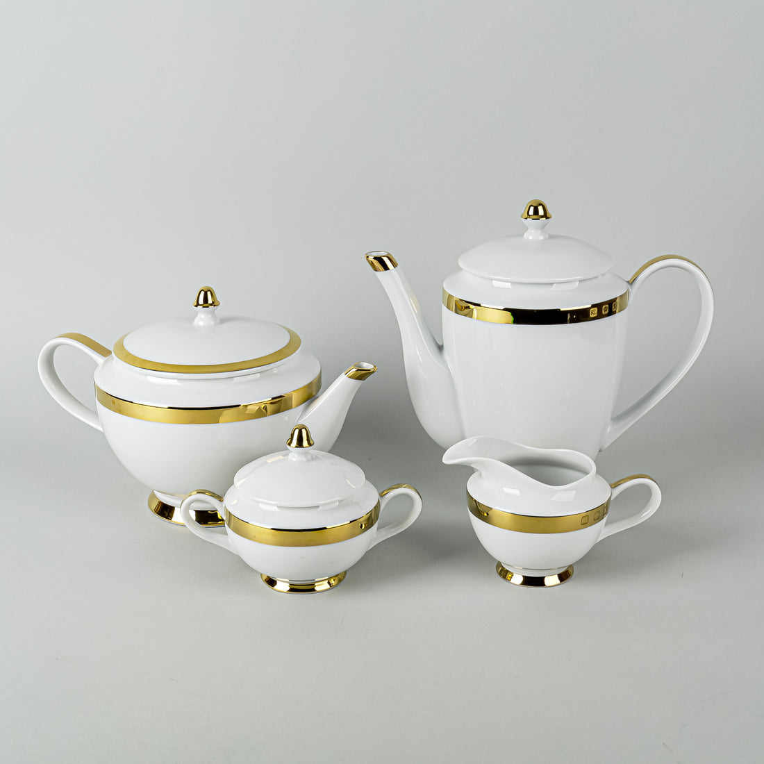 RALPH LAUREN Academy Gold Tea & Coffee Service 7pcs