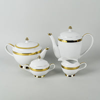 RALPH LAUREN Academy Gold Tea & Coffee Service 7pcs
