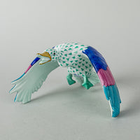 HEREND Figurine Wild Duck 15622 Fishnet Green