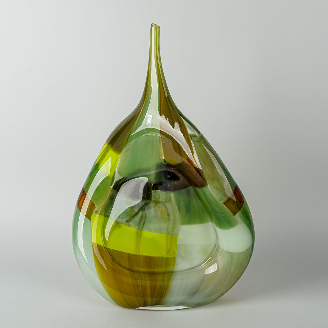 MDINA GLASS Art Glass Vase Sculpture Polychrome
