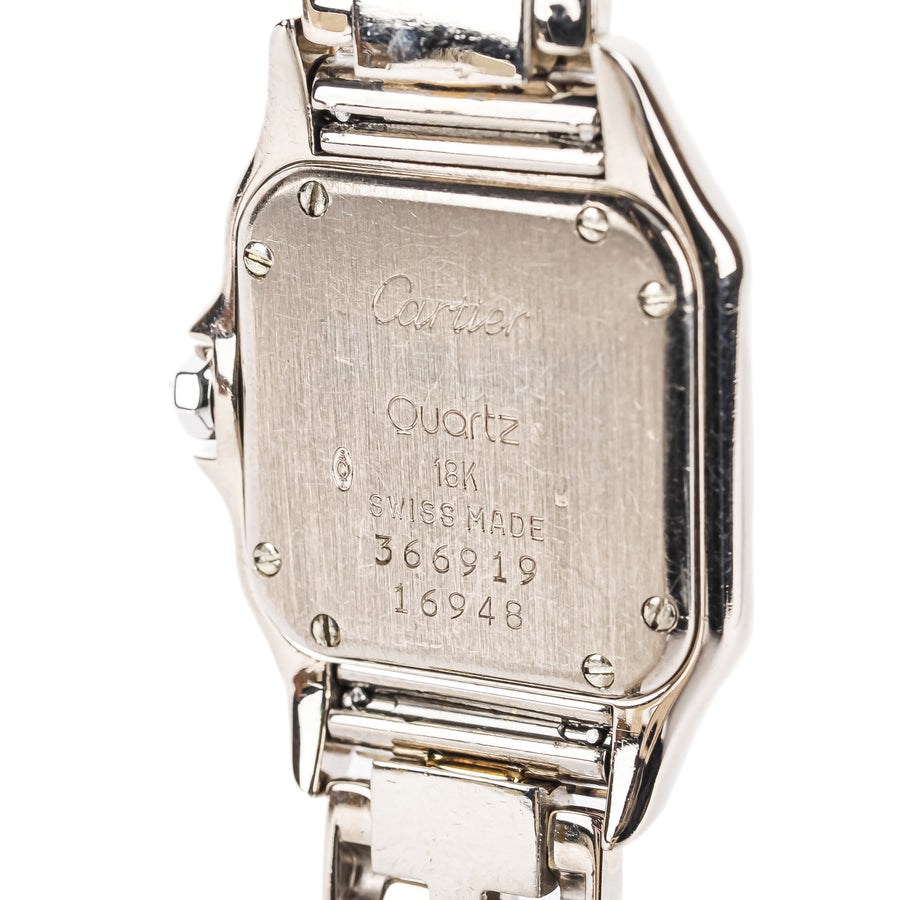 CARTIER 18K White Gold And Diamond Panthere Ladies Watch 22mm