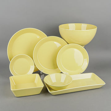 ARABIA FINLAND Teema Yellow 28 Pieces