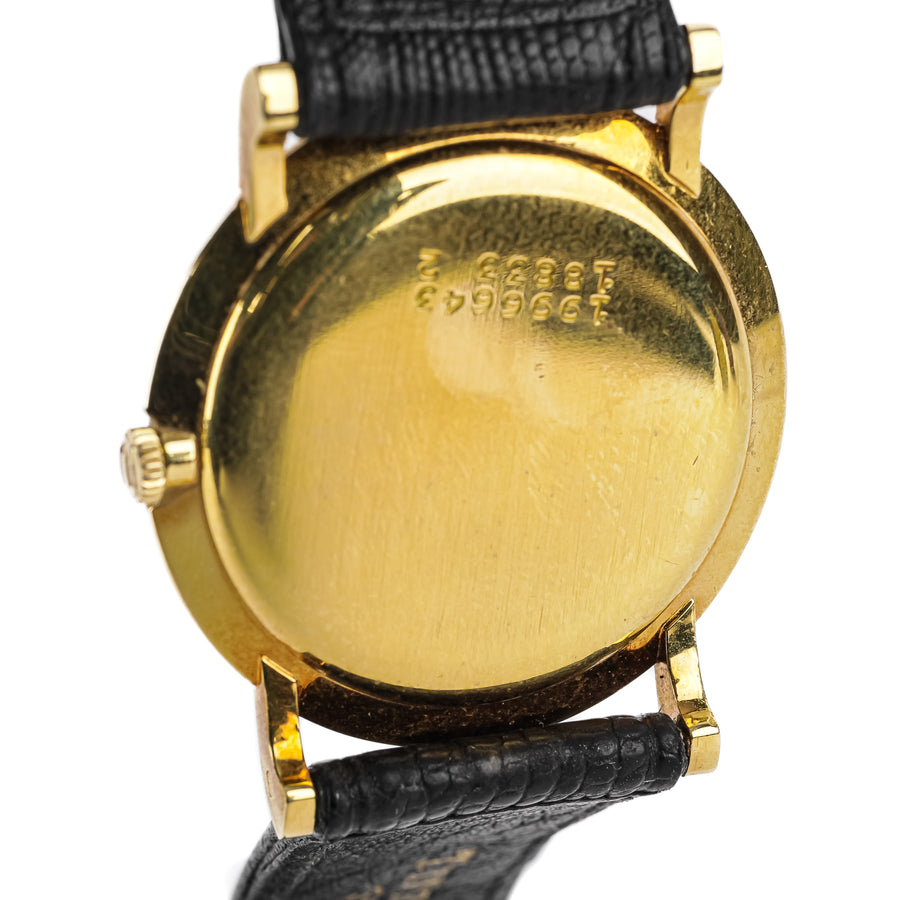 UNIVERSAL Geneve 18K Yellow Gold Watch 32mm - Black Leather Strap