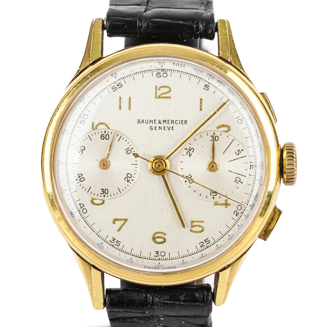 BAUME MERCIER 18K Yellow Gold Chronograph Watch