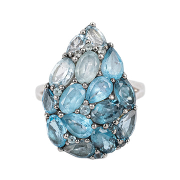 EFFY Sterling Ombre Blue Topaz Ring