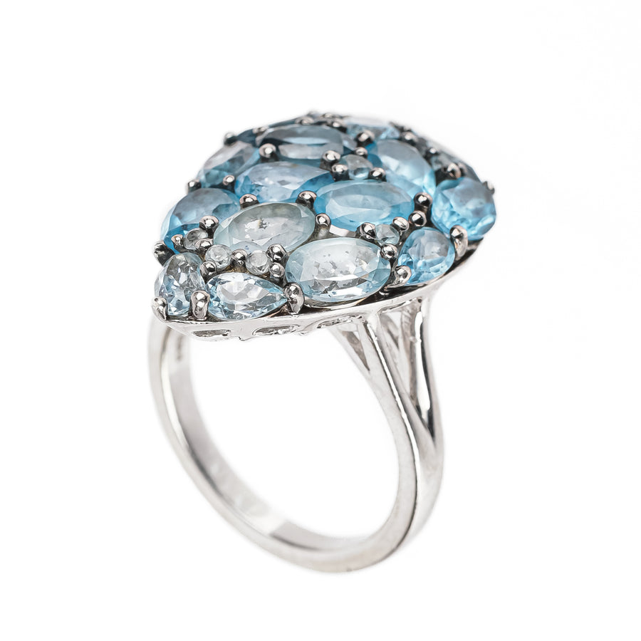 EFFY Sterling Ombre Blue Topaz Ring