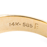 14K Yellow Gold Diamond Solitaire Ring