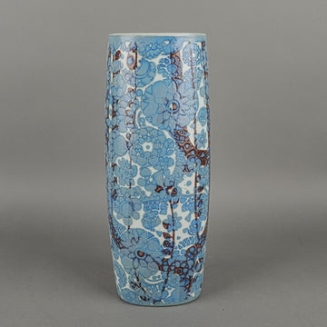 ROYAL COPENHAGEN Johanne Gerber Baca Blue Faience Vase 780/3101