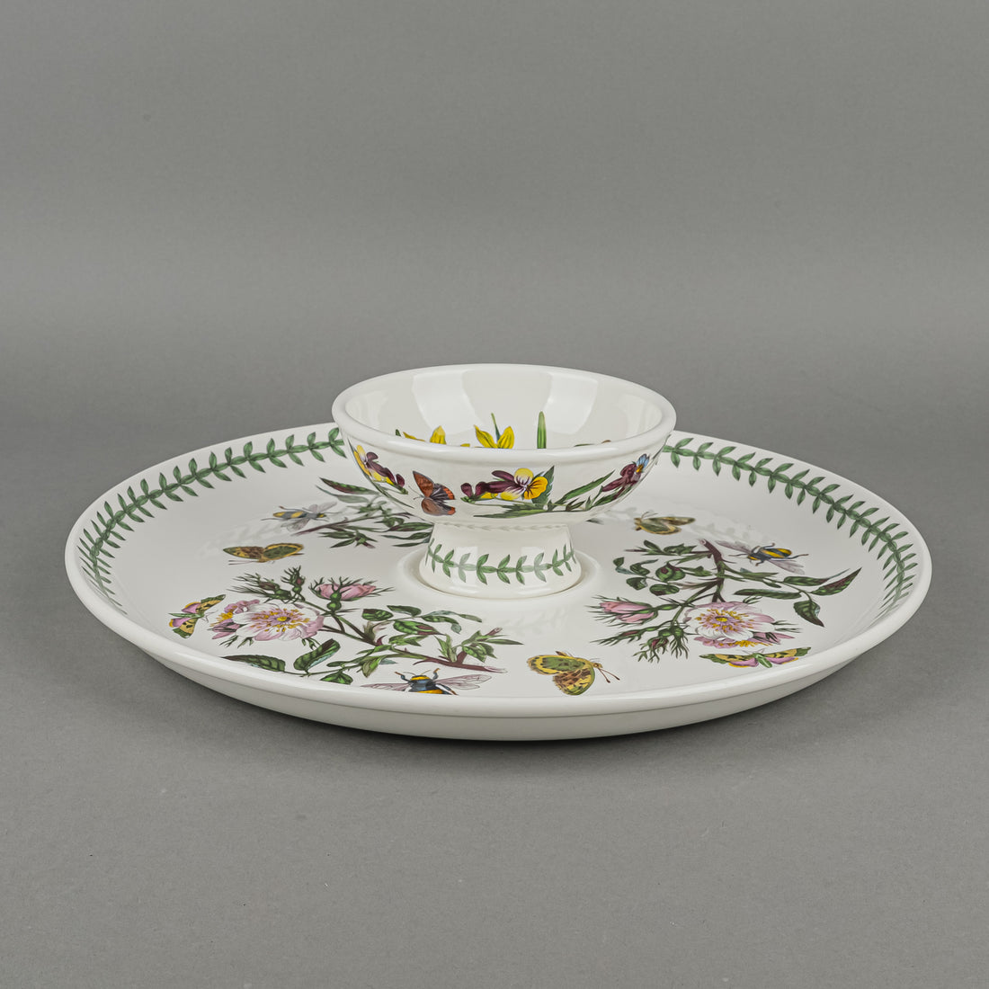 PORTMEIRION Botanic Garden Chip And Dip Set 2 Pieces