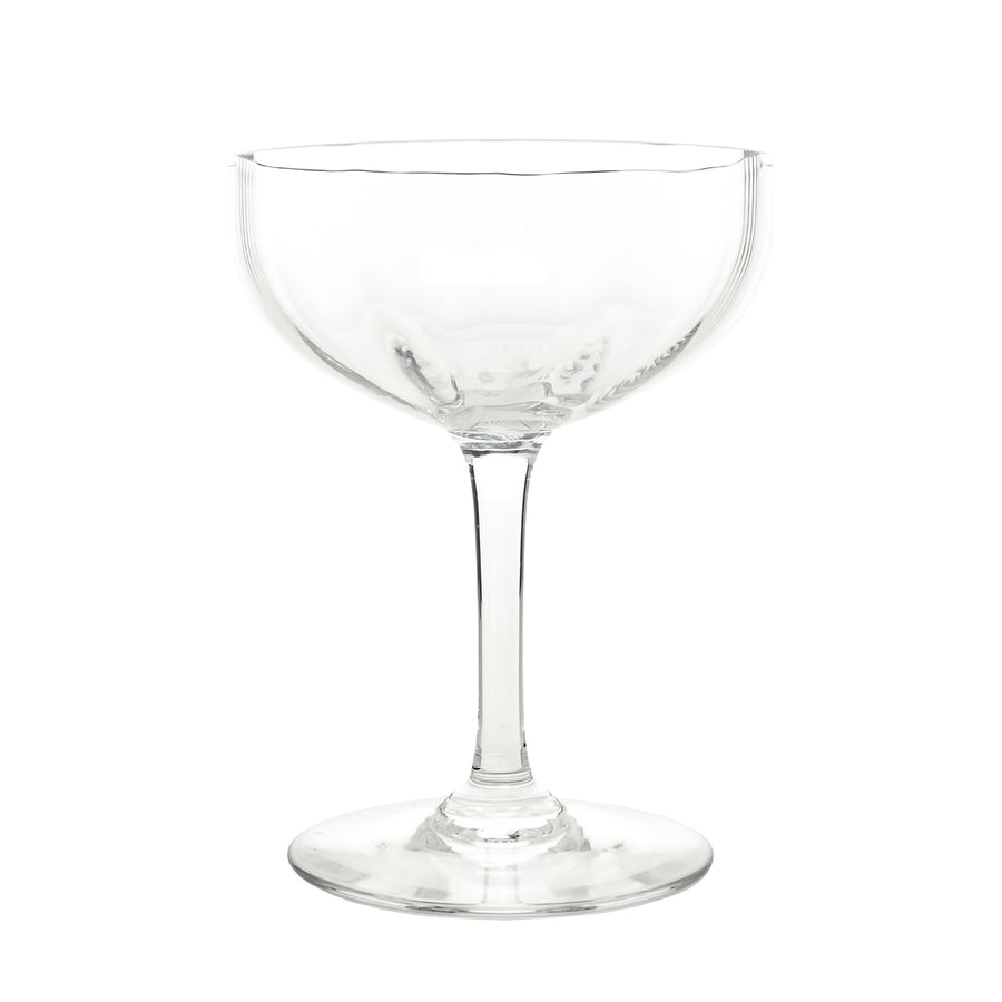 BACCARAT Montaigne Optic Coupe Champagne Glasses Set Of 4