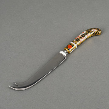 ROYAL CROWN DERBY Old Imari 1128 Ceramic Handle Stainless Steel Cheese Knife