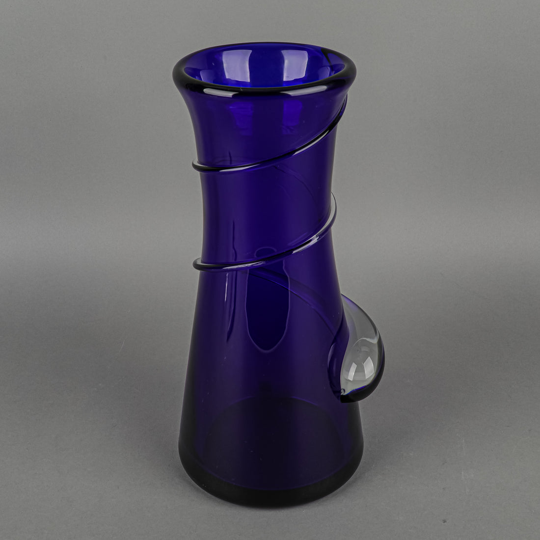 J SVOBODA  KARLOV Cobalt Art Glass Vase