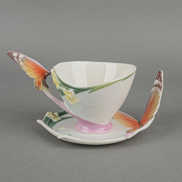 FRANZ COLLECTION Papillon-Butterfly Cup & Saucer