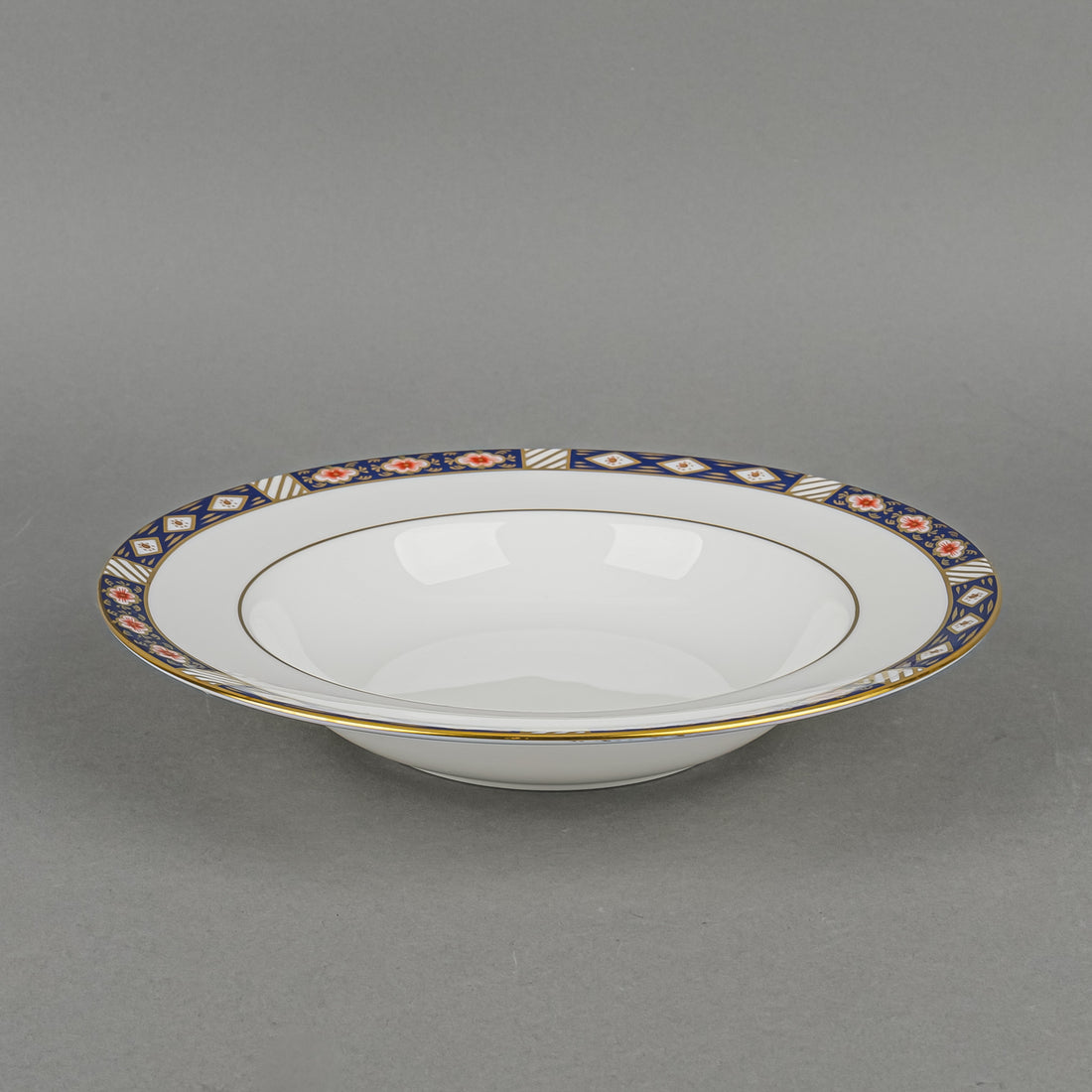 ROYAL CROWN DERBY Kedleston A1315 Soup Plates Set Of 7