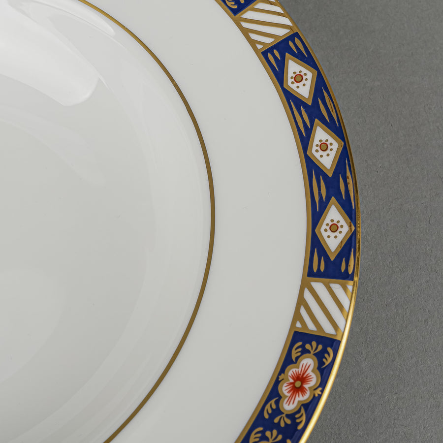 ROYAL CROWN DERBY Kedleston A1315 Soup Plates Set Of 8