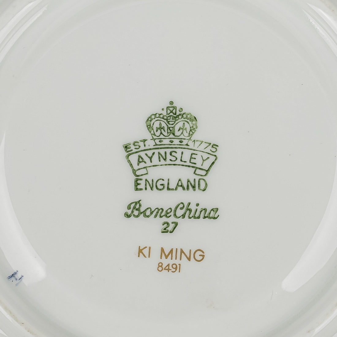 AYNSLEY Ki Ming 8491 Cream Soup And Saucers Set Of 4 - 8 Pieces