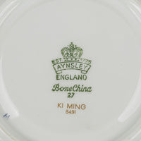 AYNSLEY Ki Ming 8491 Cream Soup And Saucers Set Of 4 - 8 Pieces