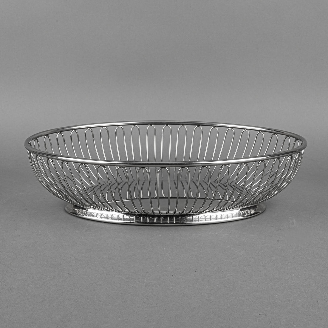 ALESSI Uffico Tecnico Stainless Steel Oval Wire Basket