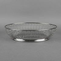 ALESSI Uffico Tecnico Stainless Steel Oval Wire Basket