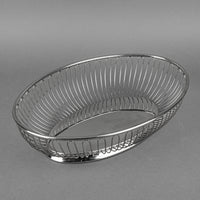 ALESSI Uffico Tecnico Stainless Steel Oval Wire Basket
